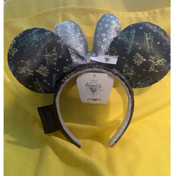 NWT Disney Parks California Disneyland Kathucha 100th Anniversary Headband Ears main image 4